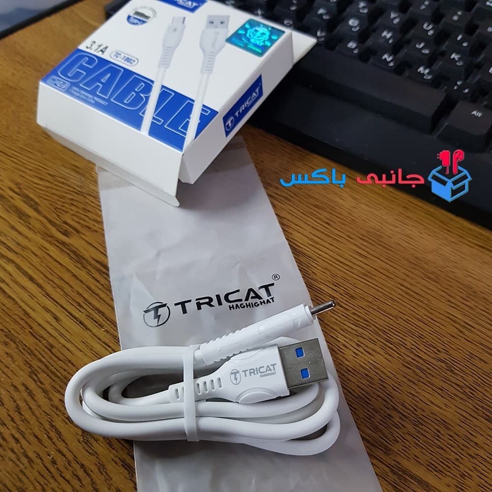 کابل تبدیل USB به Type-C مدل TC-1002 | سیم شارژ و انتقال دیتا 1 متری — تصویر ۴
