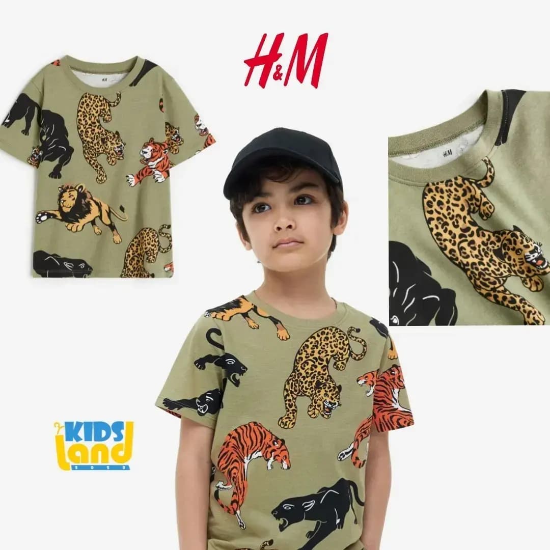 تیشرت طرح حیوانات H&M