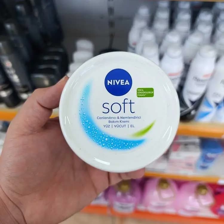 کرم Nivea Soft کاسه ای 100 میل انواع پوست💧💧