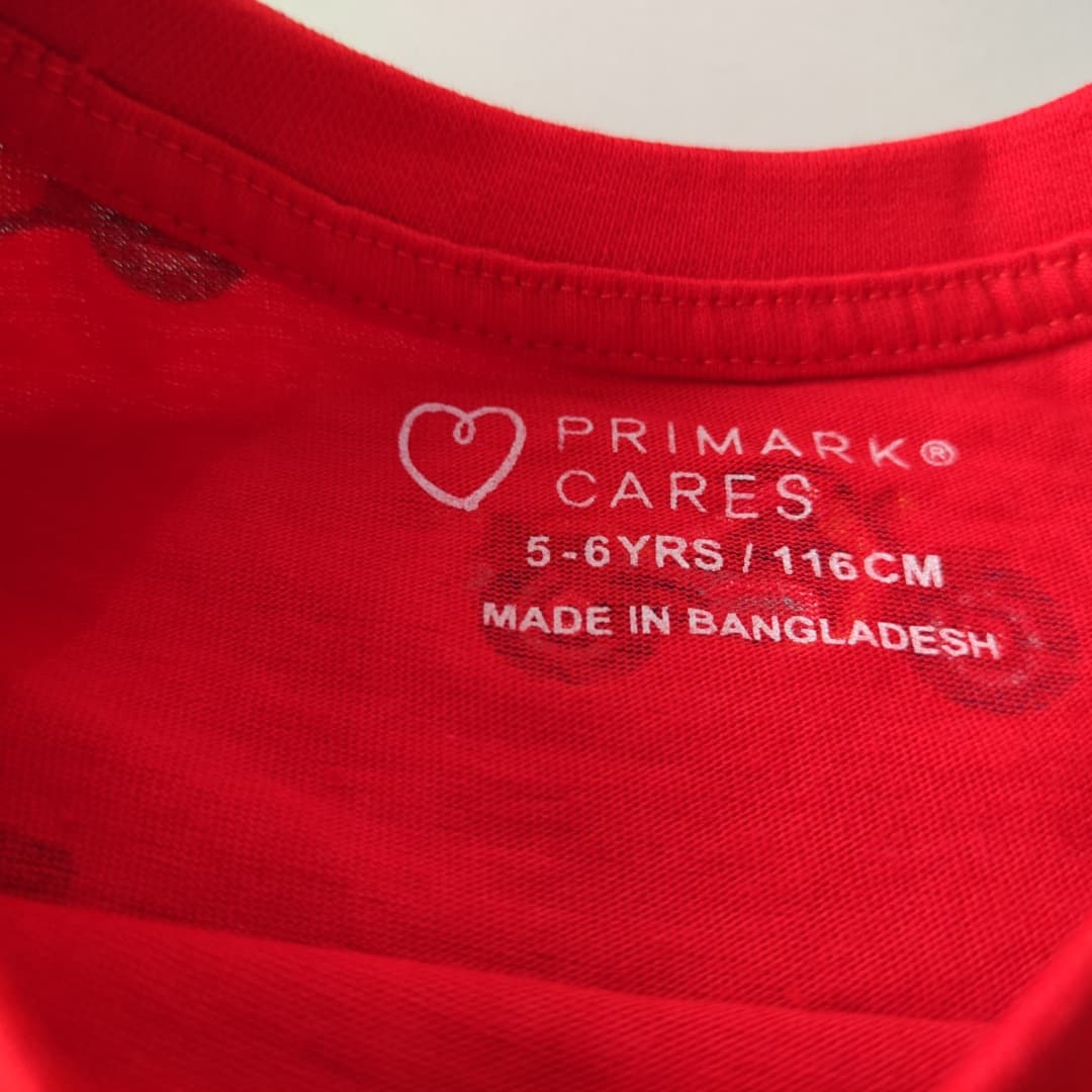 بلوز قرمز ماشینی PRIMARK — تصویر ۳