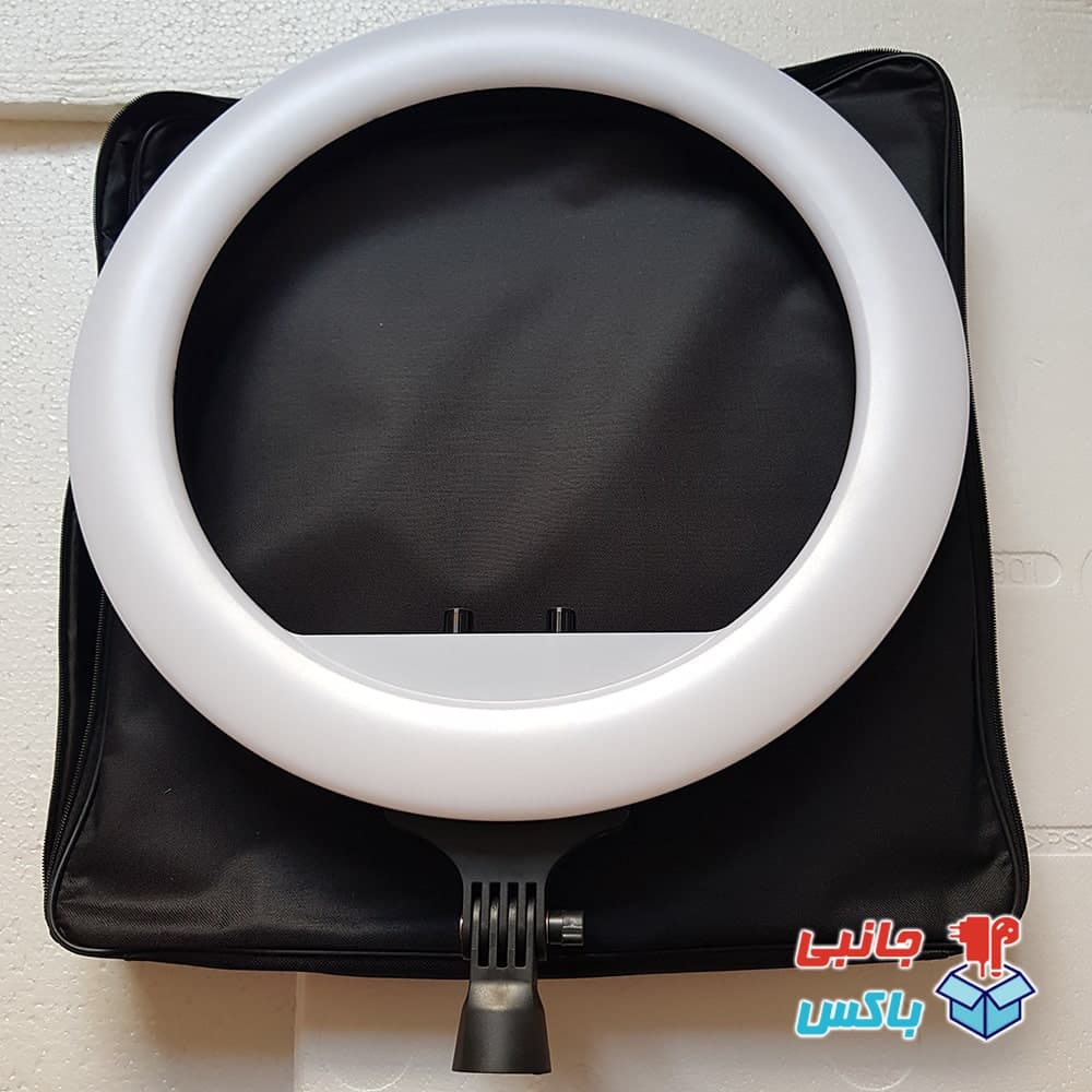رینگ لایت بزرگ مدل RL-18 سایز 45 سانتی همراه سه پایه دومتری — تصویر ۱۱