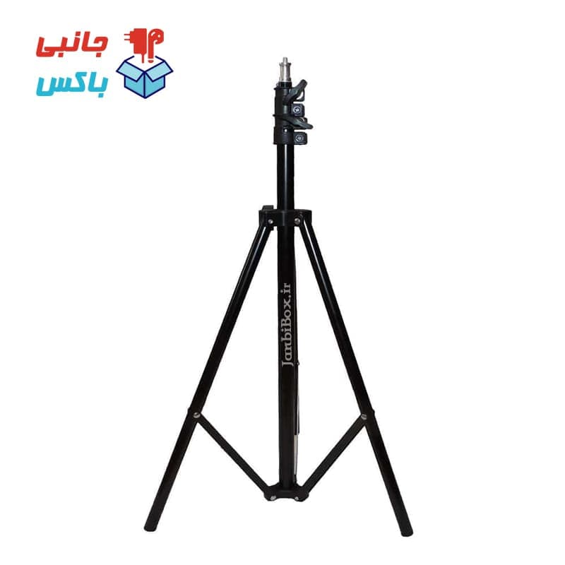 سه پایه رینگ لایت و دوربین و تراز لیزری سه پایه دومتری فلزی — تصویر ۶