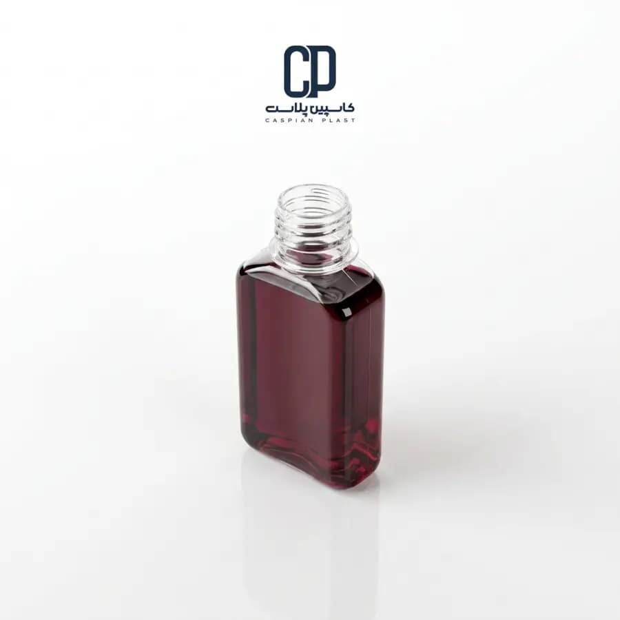 بطری 120 سی سی کتابی شفاف دارویی 14 گرم — تصویر ۳