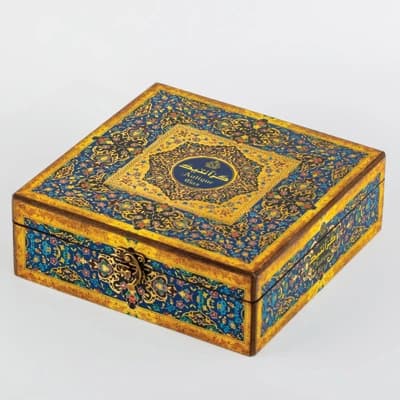 گز آنتیک جعبه کادویی دکوپاژ 30درصد مغز پسته — تصویر ۳
