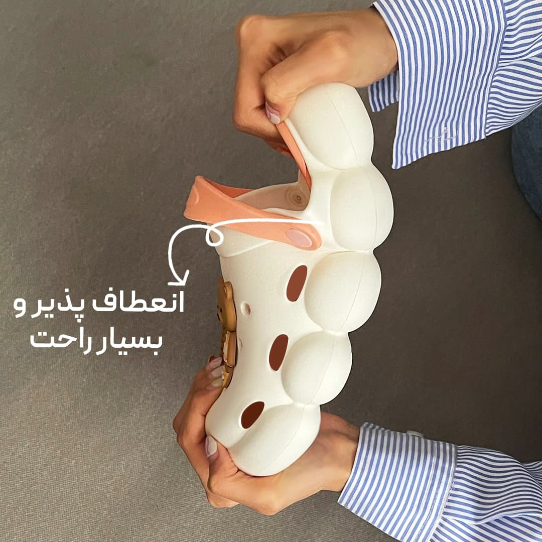 صندل کراکس رکابدار بیسکوئیتی هلویی — تصویر ۶