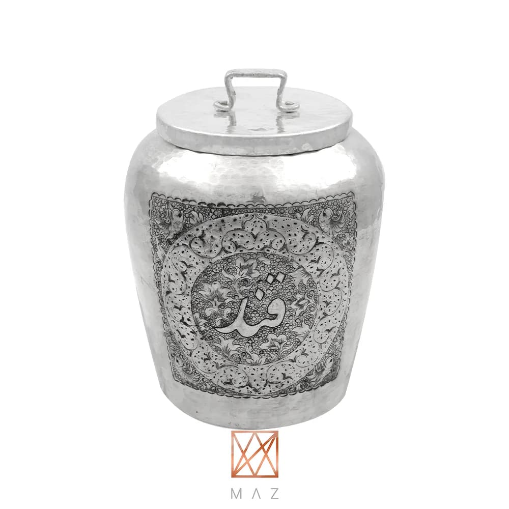 بانکه مسی قلمزنی خمره ای — تصویر ۱۱