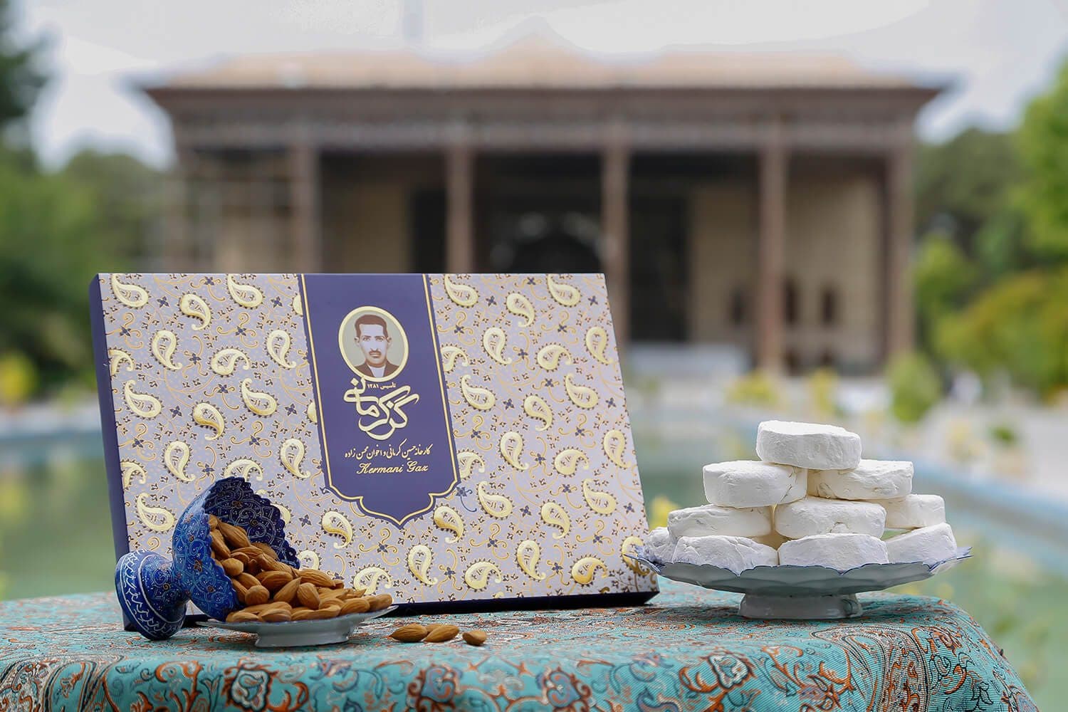گز کرمانی آردی مخلوط پسته و بادام 28 درصد — تصویر ۸