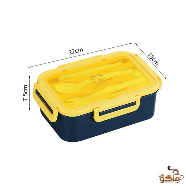 ظرف غذا 3 خانه 1400 میل — تصویر ۴