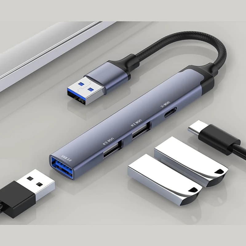 هاب 4 پورت USB-A الدینیو مدل DS-44C — تصویر ۱۱