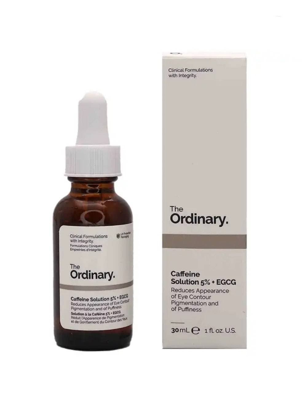 سرم دورچشم ضد تیرگی و پف کافئین اوردینری حجم 30 میل The Ordinary Caffeine Solition 5%+EGCG