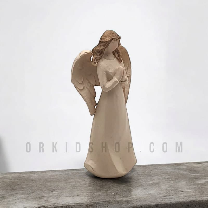 مجسمه ویلوتری فرشته بال بلند طرح دعا — تصویر ۳