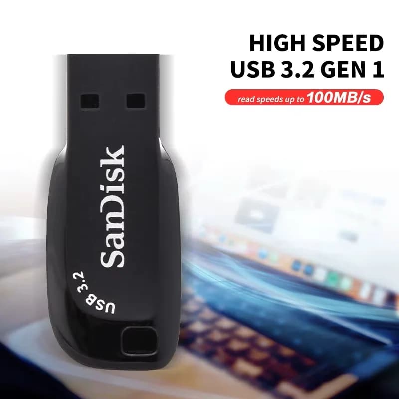 فلش درایو Cruzer Blade سندیسک ظرفیت 128 گیگابایت – USB 3.2 — تصویر ۲