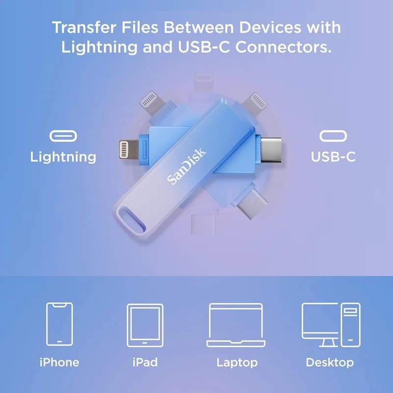 فلش درایو SANDISK Creator Phone Drive SDIXD0N ظرفیت 256 گیگابایت — تصویر ۲