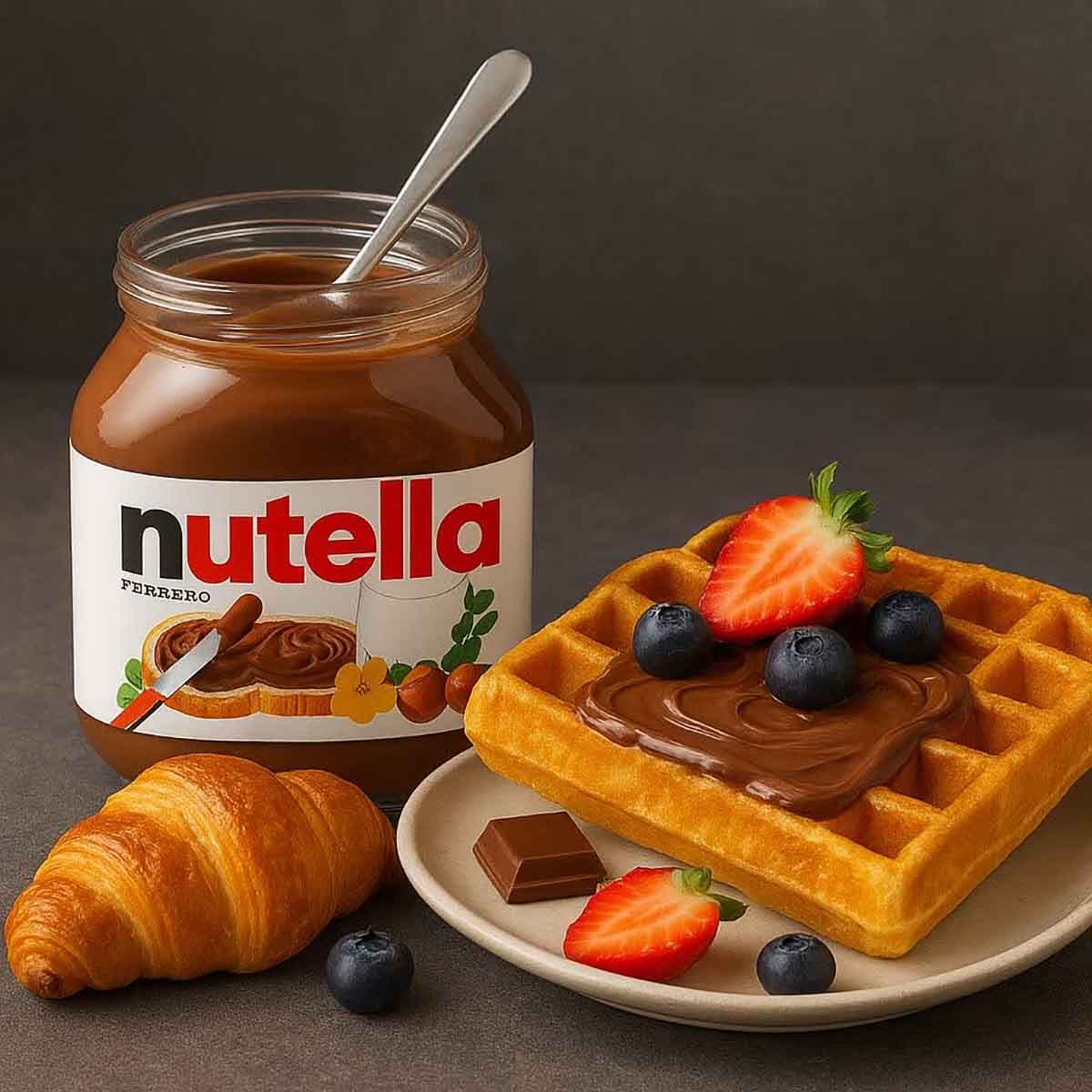 شکلات صبحانه نوتلا ۶۳۰ گرمی – (Nutella Hazelnut Spread with Cocoa 630g) — تصویر ۸