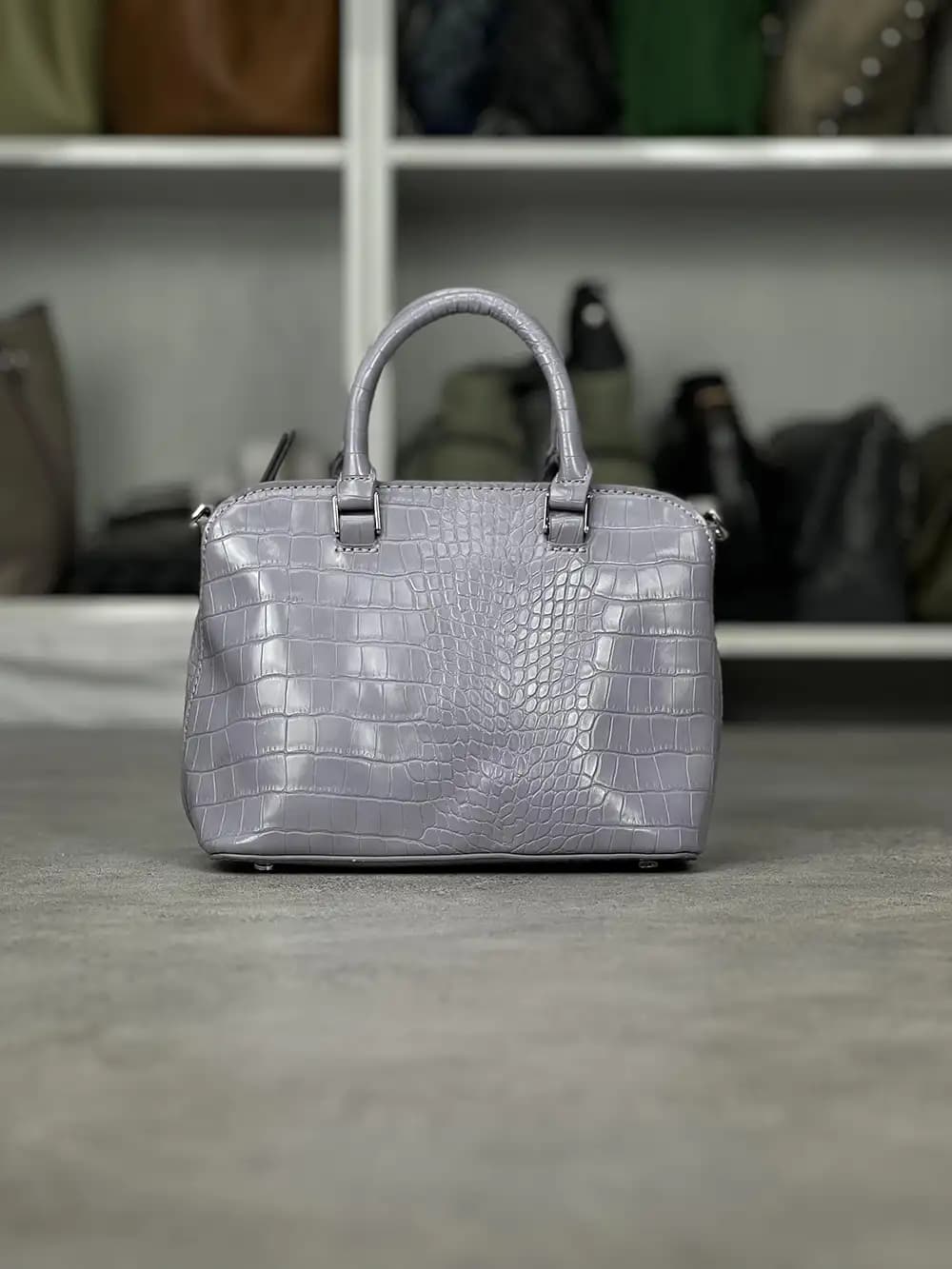 کیف دستی اورجینال دوشی اسپرت پارفوا پارفویس (Parfois) | کروکو شیک رنگ یاسی — تصویر ۴