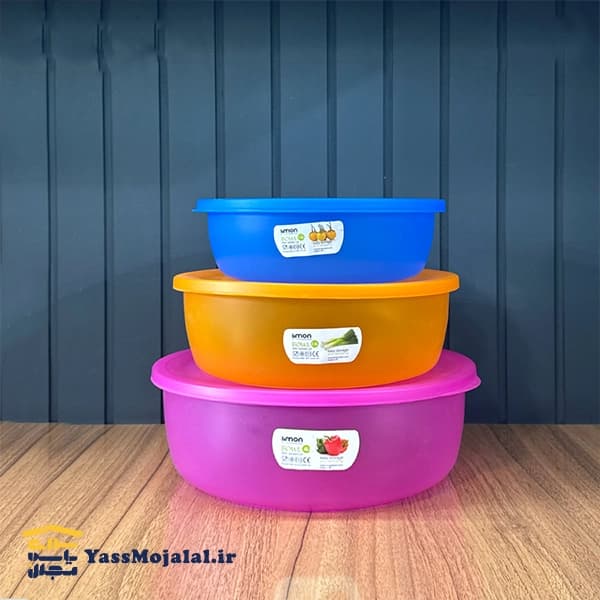 ست کاسه گرد درب دار لیمون کد 2425 — تصویر ۱۱