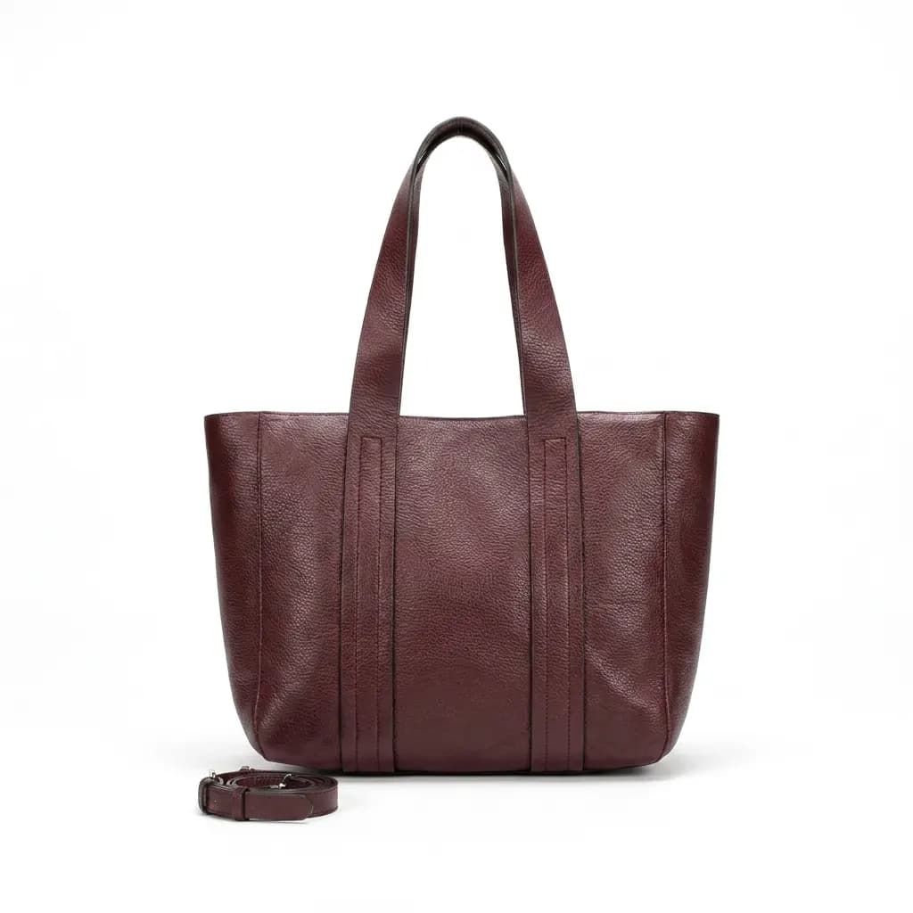 کیف زنانه اورجینال برند Parfois پرتغال مدل Double Tote Burgundy رنگ زرشکی