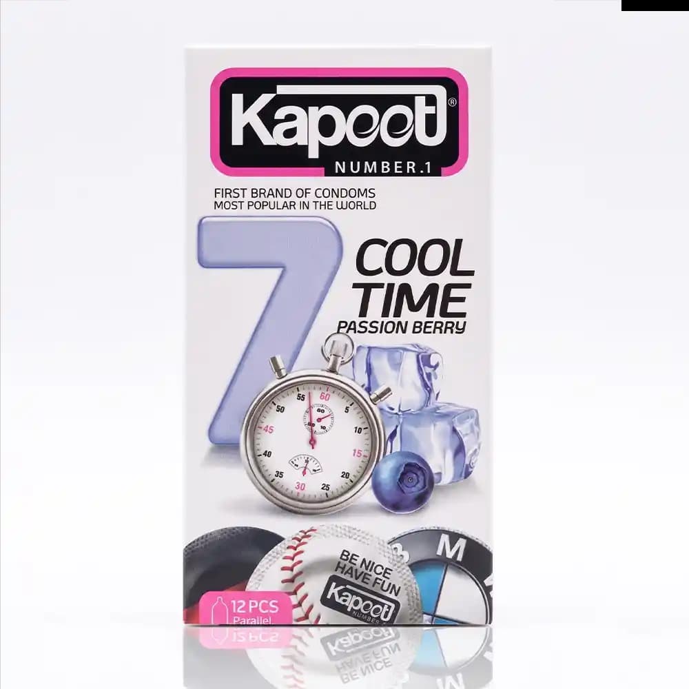 کاندوم تاخیری یک ساعته کاپوت مدل Cool Time بسته 12 عددی | محصول جدید انقضا 2030 — تصویر ۵