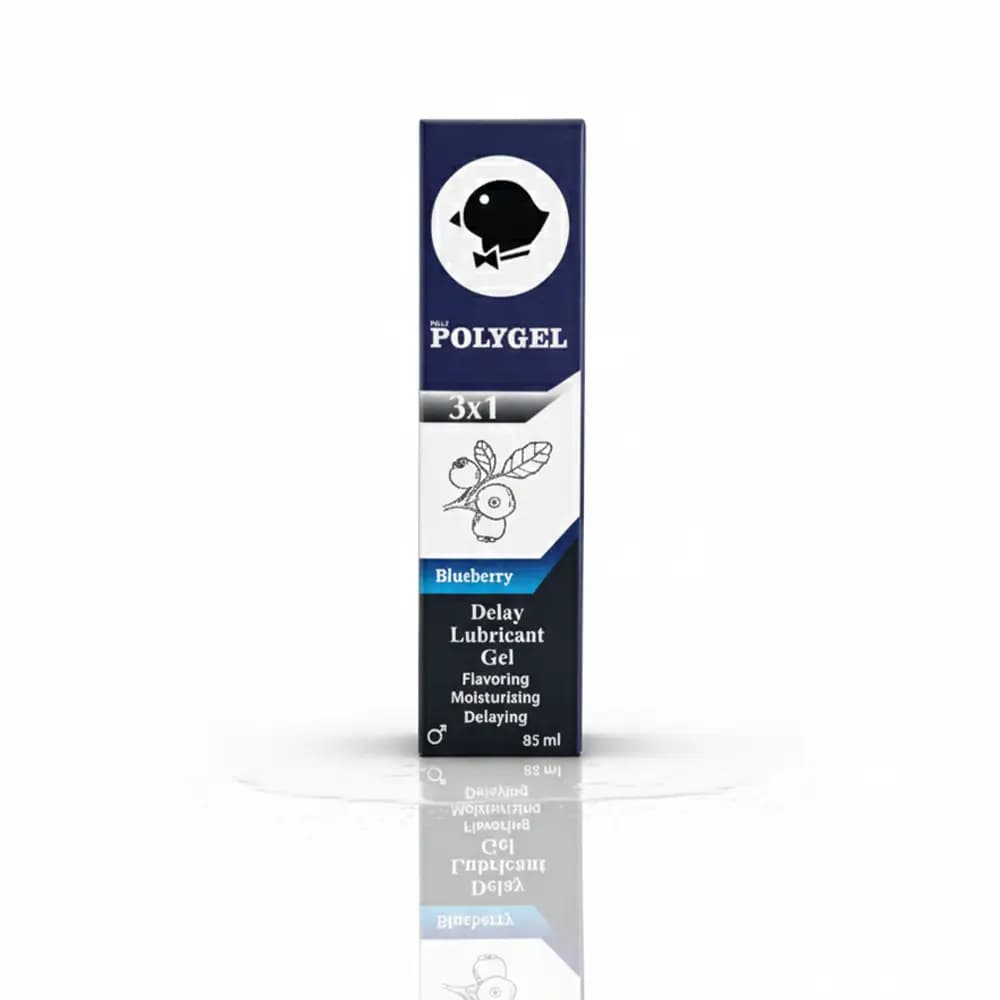 ژل روان کننده تاخیری پلی ژل مدل Blueberry حجم 85 گرم