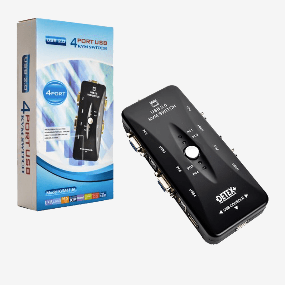 هاب سوئیچ 2 پورت دتکس پلاس مدل KVM — تصویر ۳