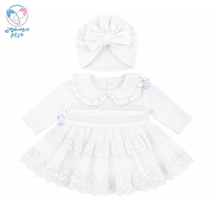 ست 5 تیکه نانا بیبی دخترانه گیپور دار Nanna Baby 5812 — تصویر ۱۰