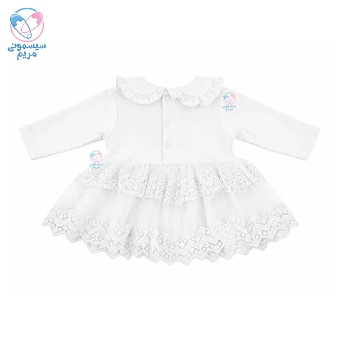 ست 5 تیکه نانا بیبی دخترانه گیپور دار Nanna Baby 5812 — تصویر ۴