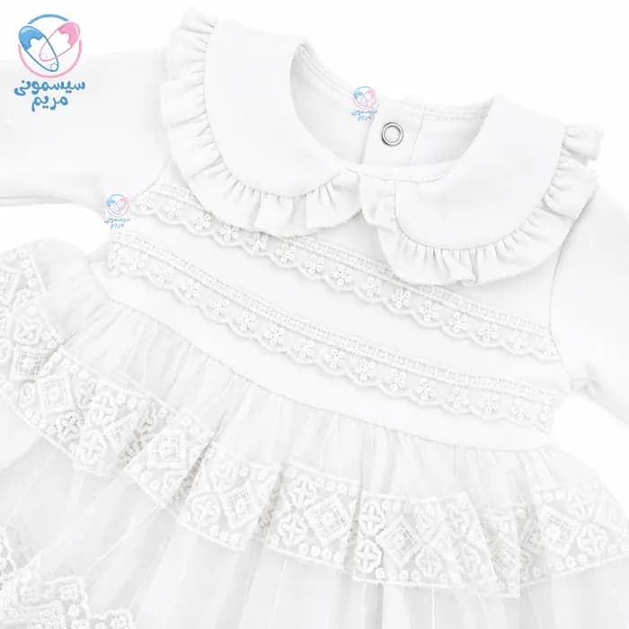 ست 5 تیکه نانا بیبی دخترانه گیپور دار Nanna Baby 5812 — تصویر ۵