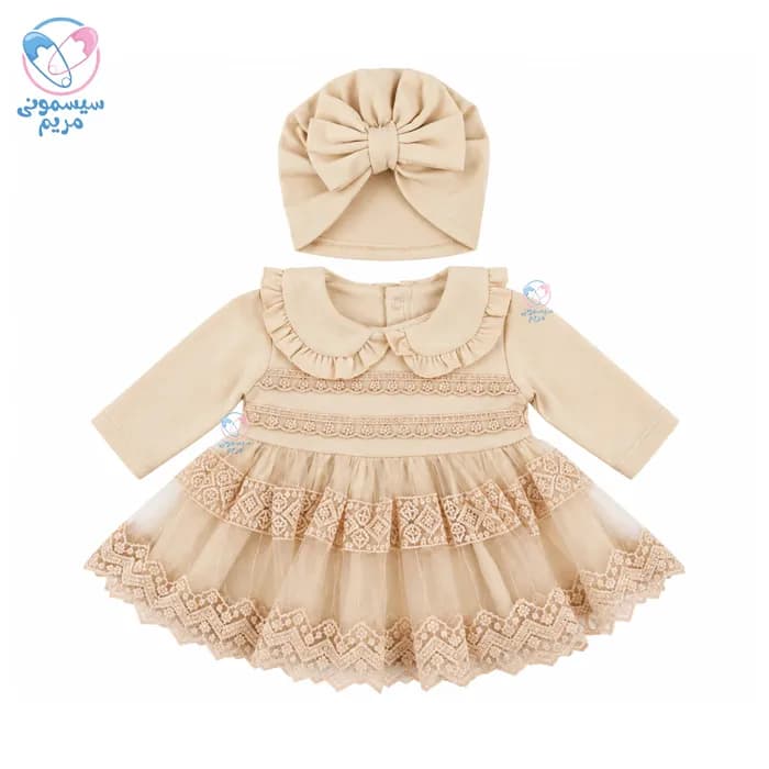 ست 5 تیکه نانا بیبی دخترانه گیپور دار Nanna Baby 5812 — تصویر ۷