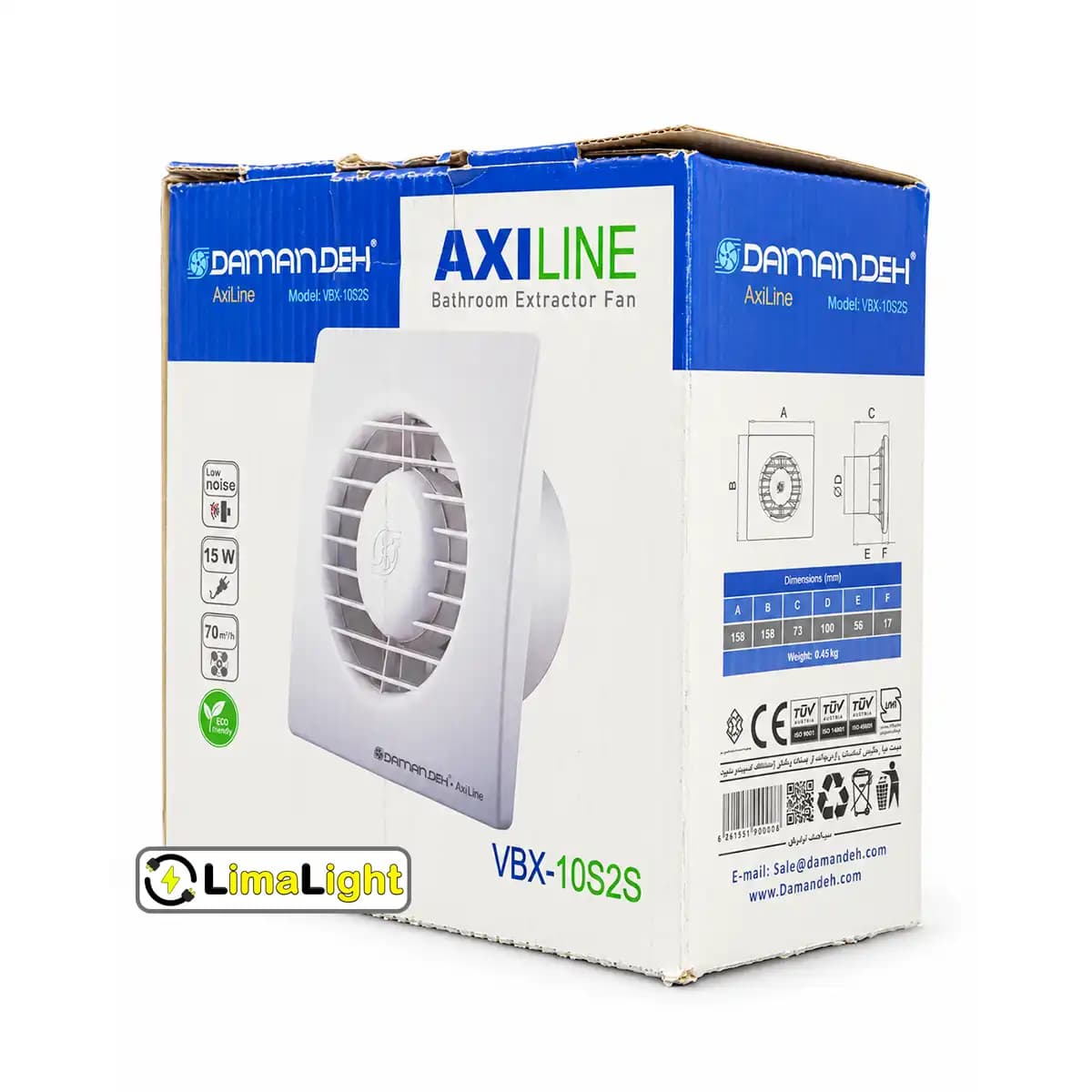 هواکش پلاستیکی دمنده VBX-10S2S — تصویر ۲