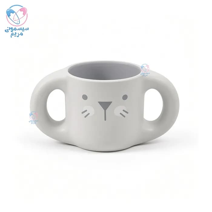 ست ظرف غذا 5 تیکه با لیوان دسته دار دودیه گربه Dodie 7600 — تصویر ۱۲