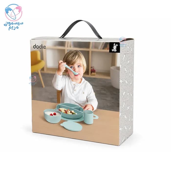 ست ظرف غذا 5 تیکه دودیه خرس Dodie 7500 — تصویر ۷