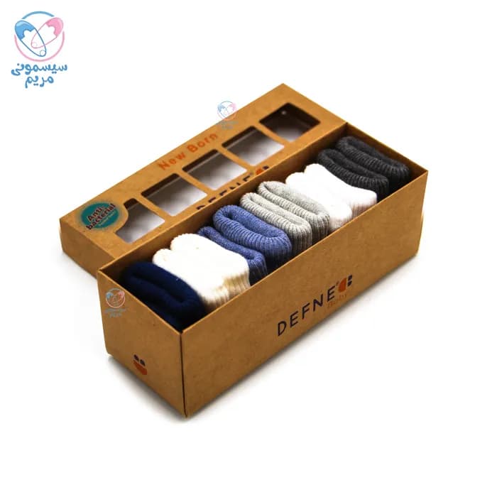 پک جوراب 6 عددی دفنه بیبی Defne Baby e00123 — تصویر ۵