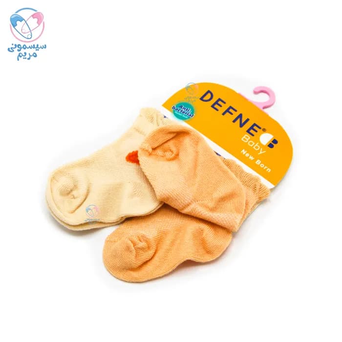 جوراب 2 عددی دفنه بیبی هویج Defne Baby k01525 — تصویر ۴