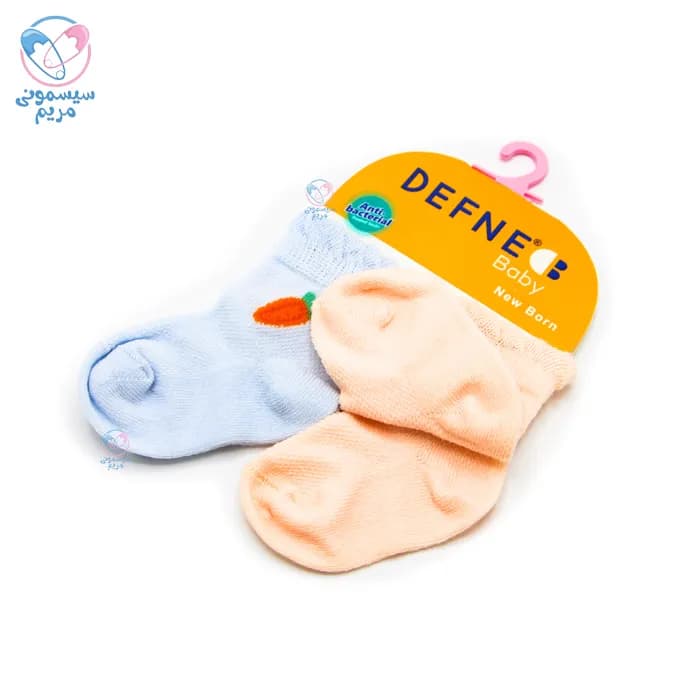 جوراب 2 عددی دفنه بیبی هویج Defne Baby k01525 — تصویر ۲