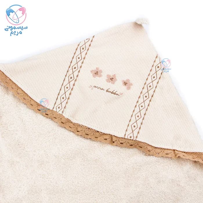 ست حوله سه تیکه ببسی گل دانتل دار Bebessi 4254 — تصویر ۶