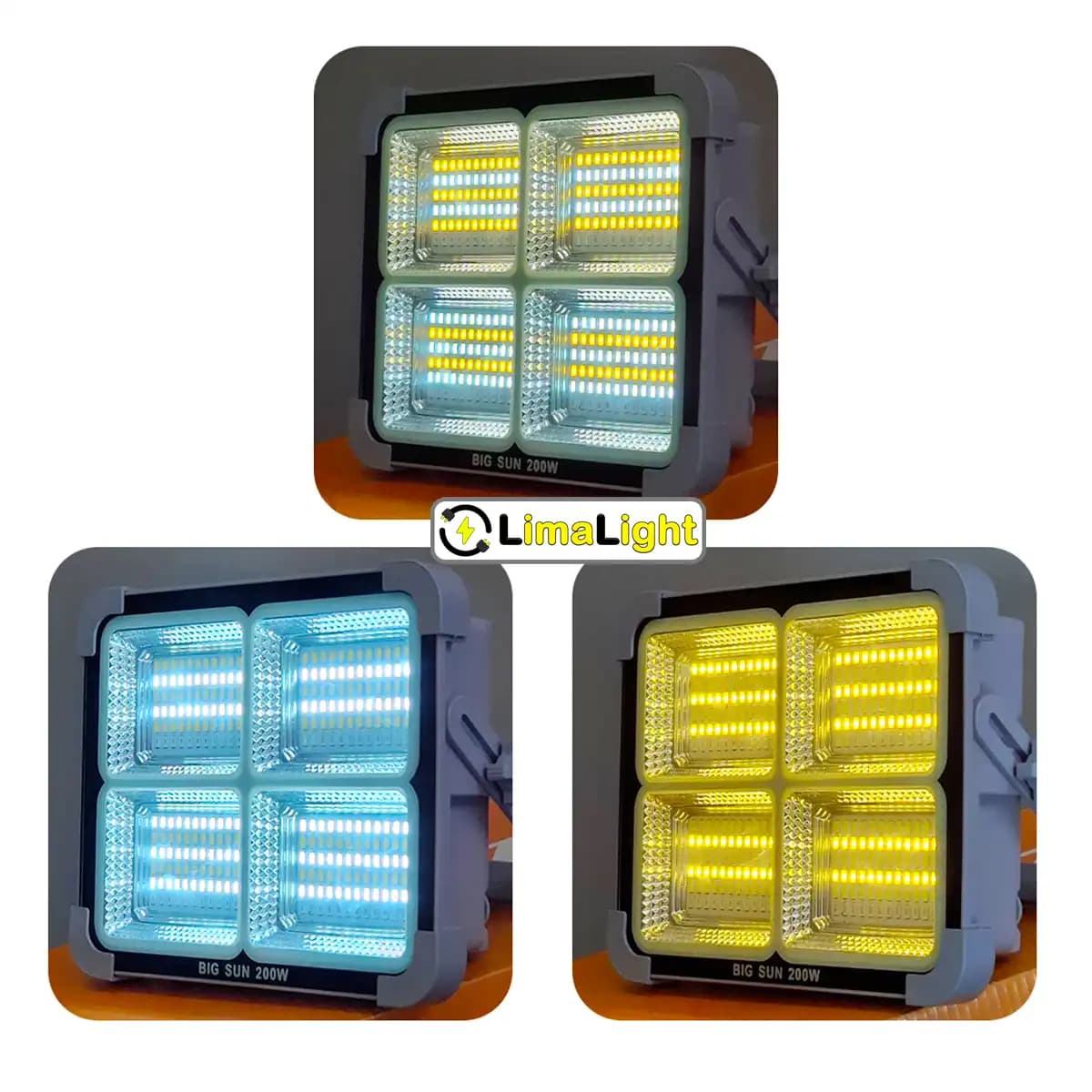 پروژکتور شارژی خورشیدی 200 وات CC8013A Big Sun — تصویر ۳