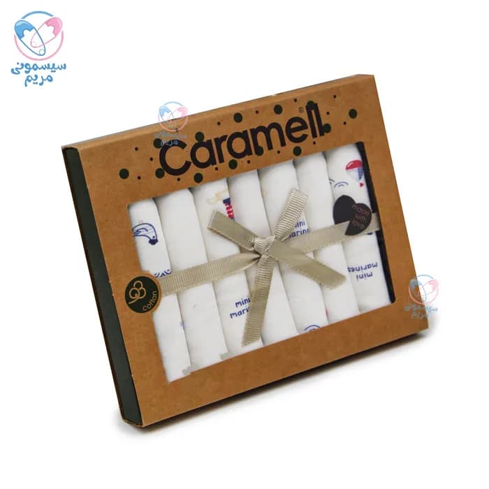 دستمال دست و صورت 7 عددی ارگانیک کارامل Caramell — تصویر ۹