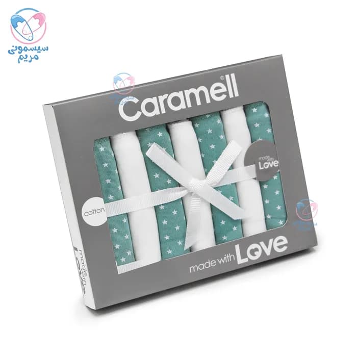 دستمال دست و صورت 7 عددی ارگانیک کارامل Caramell — تصویر ۷