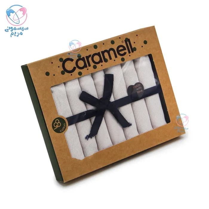 دستمال دست و صورت 7 عددی ارگانیک کارامل Caramell — تصویر ۳