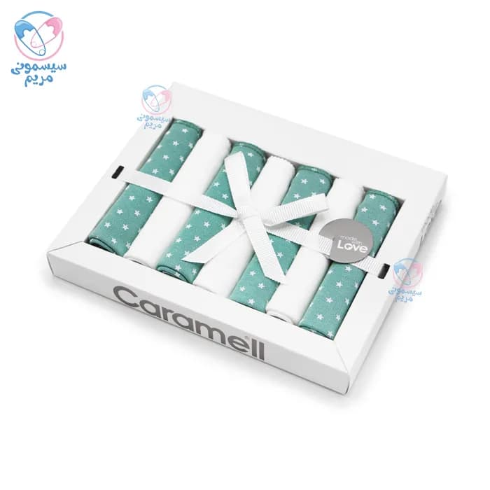 دستمال دست و صورت 7 عددی ارگانیک کارامل Caramell — تصویر ۸