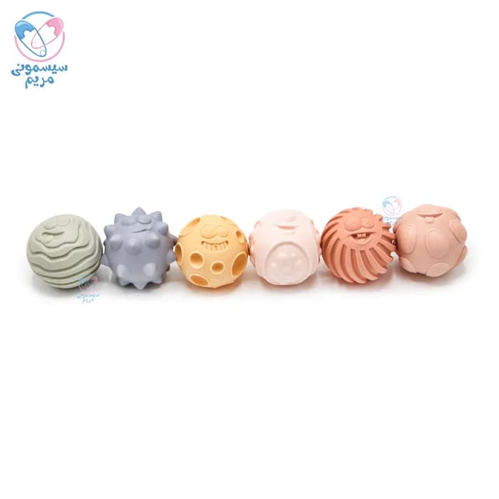 توپ حسی سیلیکونی 6 عددی 628149 — تصویر ۵