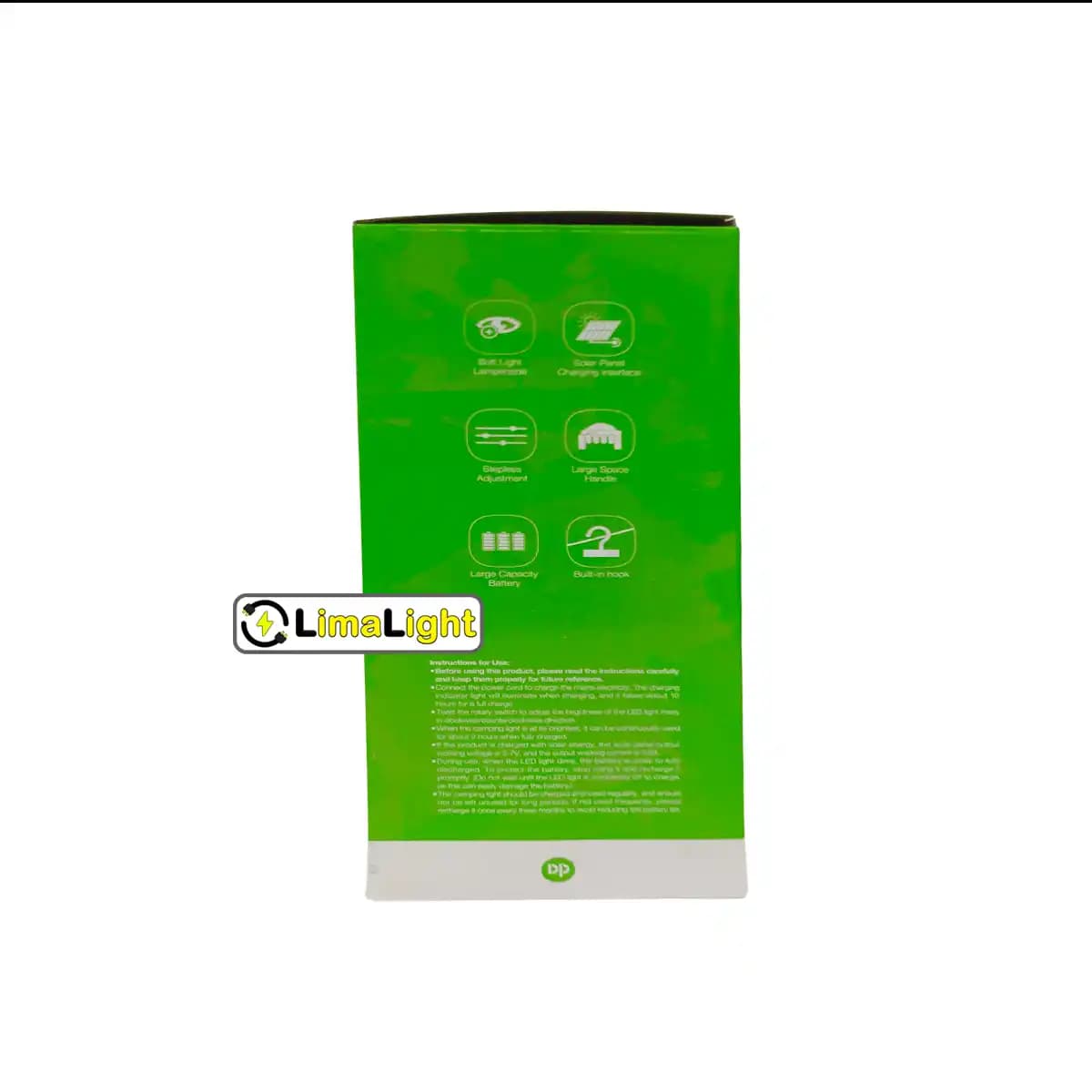 چراغ قوه فانوسی شارژی 9 وات مدل DP-7419 — تصویر ۵