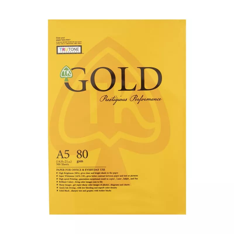 کاغذ A5 80 گرم گلد