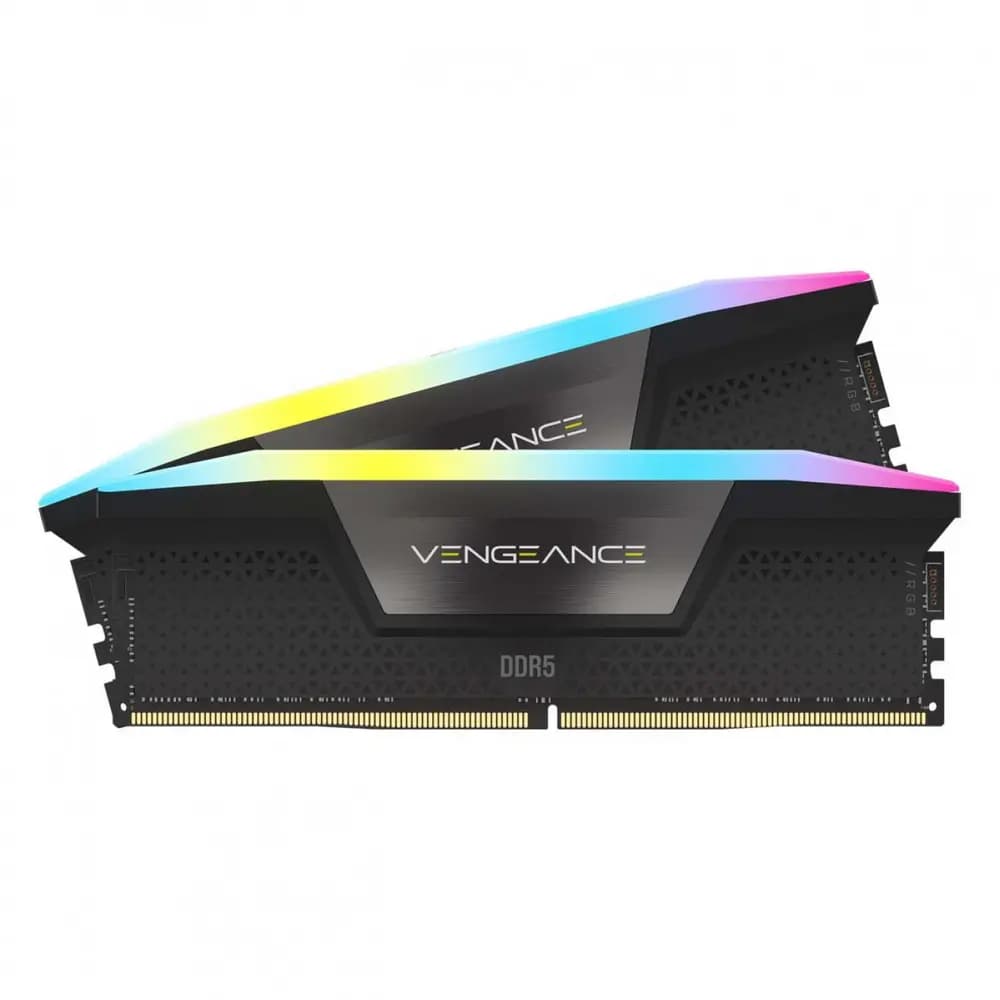 رم کامپیوتر CORSAIR دو کاناله مدل Vengeance RGB فرکانس 6000 مگاهرتز DDR5 تایمینگ CL36 حافظه 48 گیگابایت — تصویر ۴