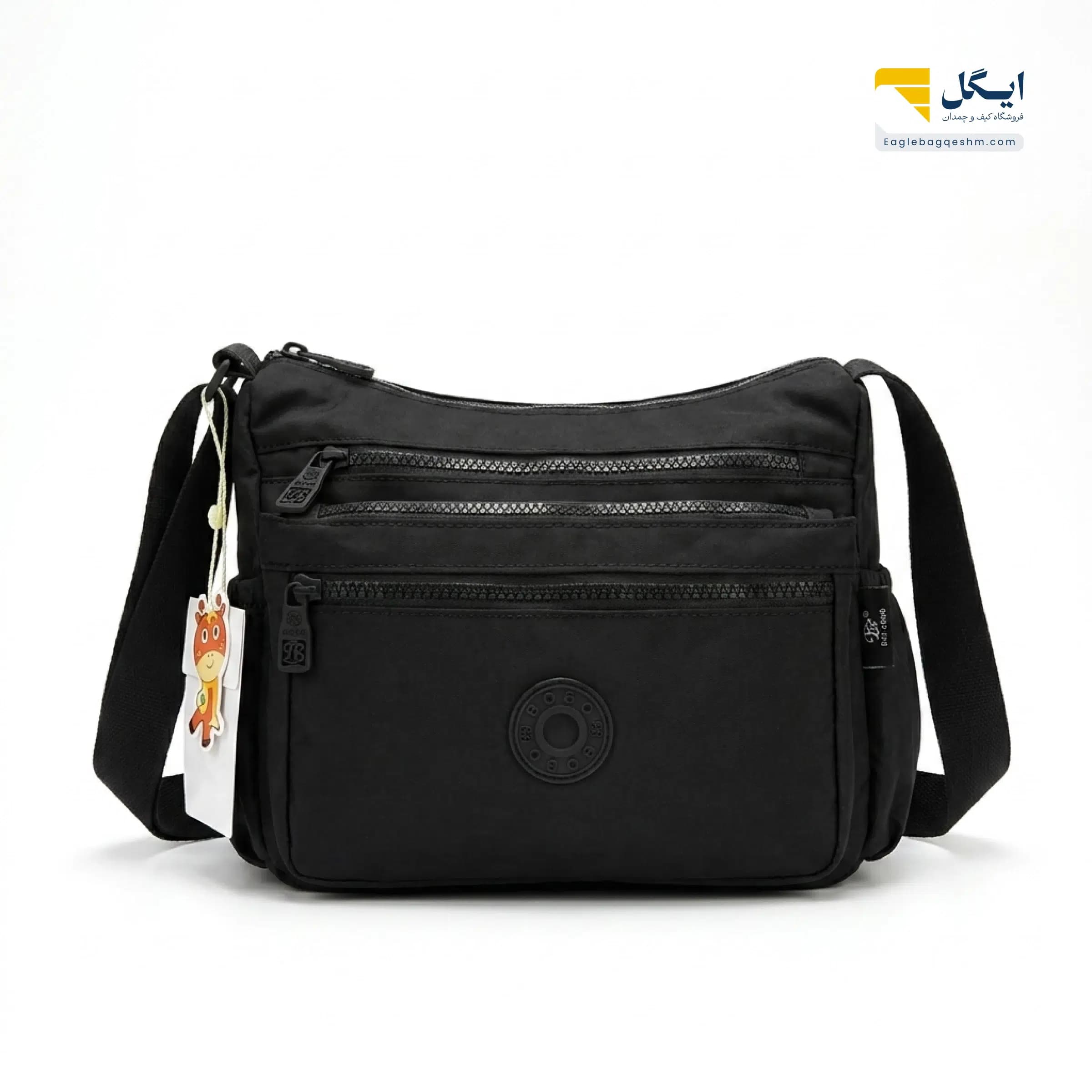 کیف دوشی Bobo کد 1538 پنج‌زیپ، سبک و جادار — تصویر ۶
