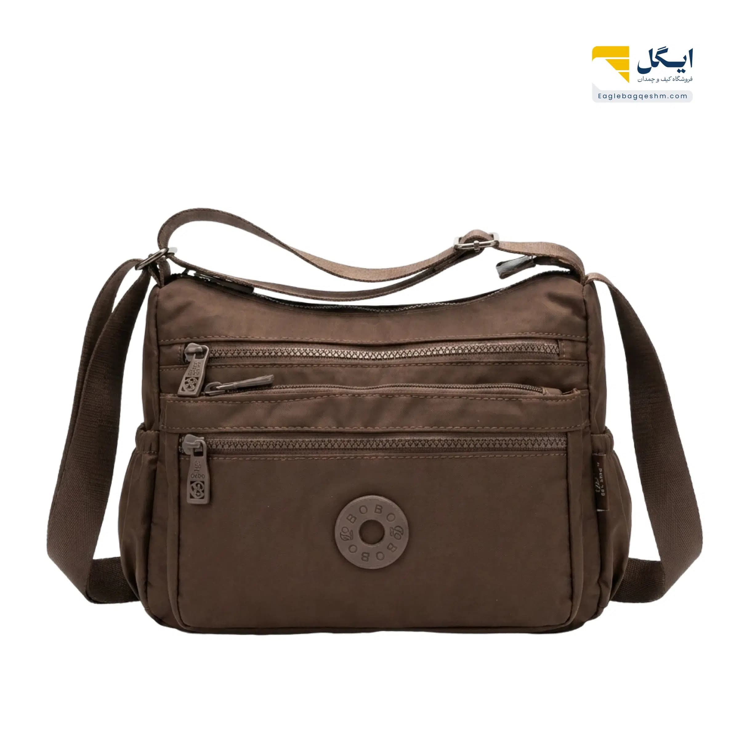 کیف دوشی Bobo کد 1538 پنج‌زیپ، سبک و جادار — تصویر ۳