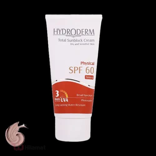 کرم ضدآفتاب رنگی فیزیکی صورت هیدرودرم مدل Physical Tinted حجم 50ml با SPF 60 — تصویر ۲