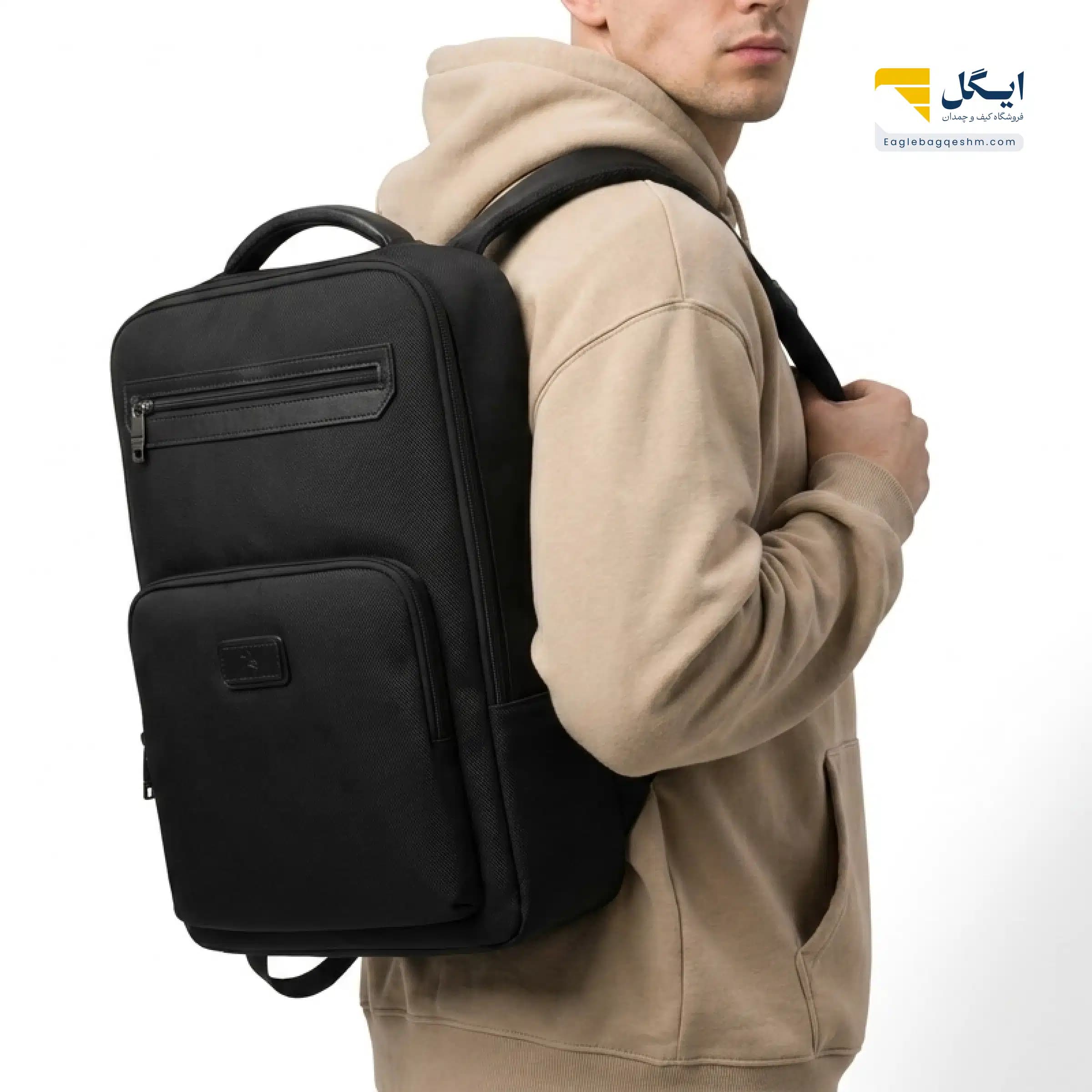 کوله پشتی لیوایزکینگ و پولو مدل PL441 لاکچری با جای لپ‌تاپ و پورت USB — تصویر ۷