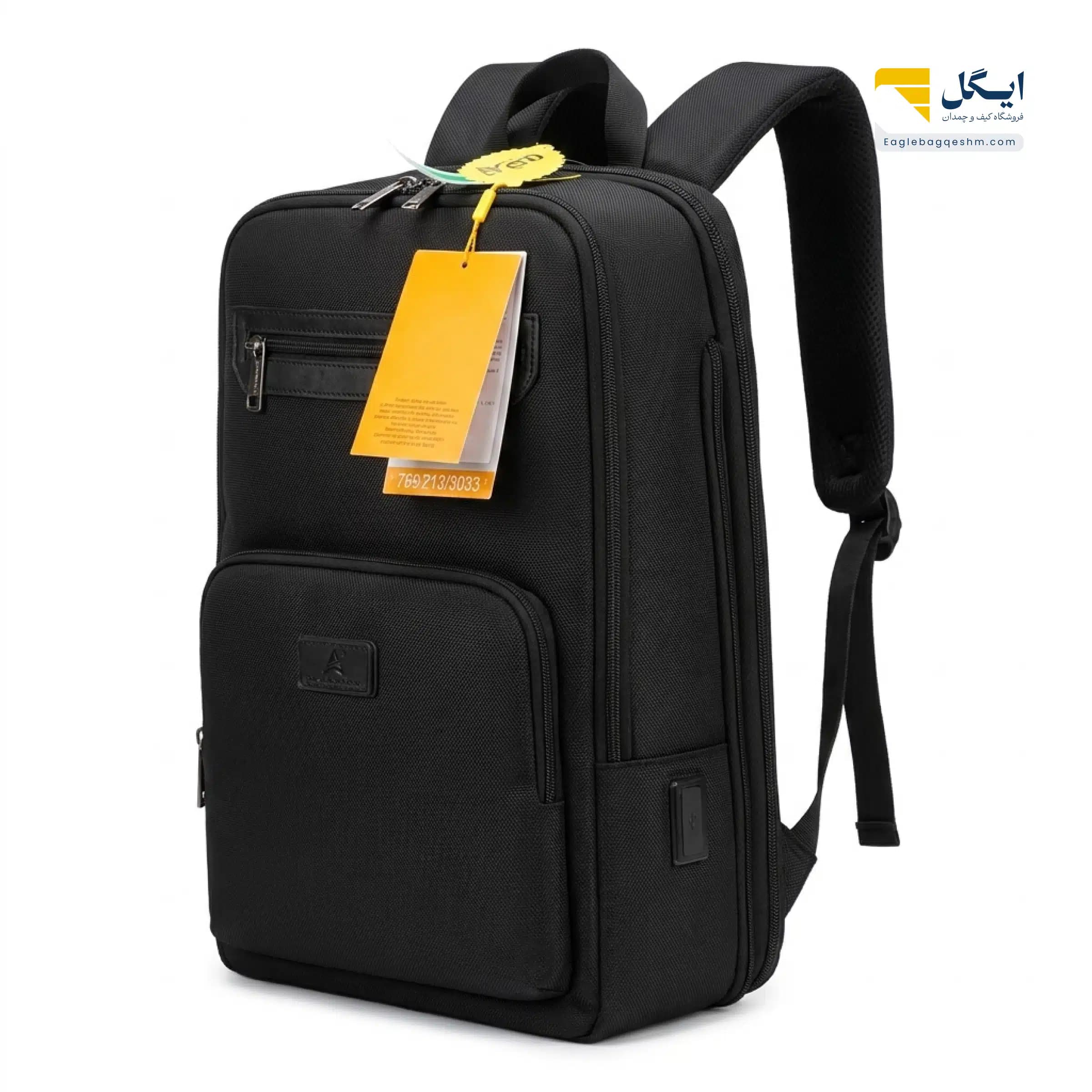 کوله پشتی لیوایزکینگ و پولو مدل PL441 لاکچری با جای لپ‌تاپ و پورت USB — تصویر ۹