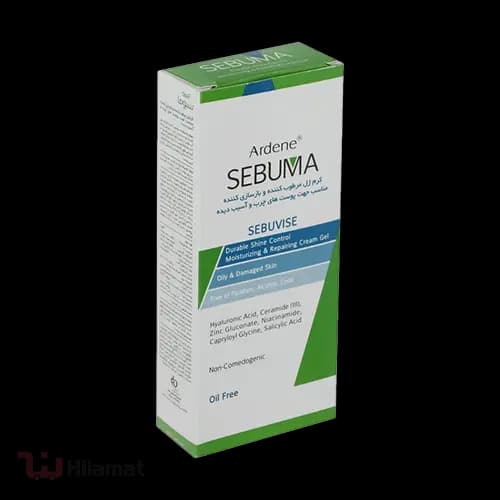 کرم ژل مرطوب کننده و بازسازی کننده مناسب پوست های چرب و آسیب دیده sebuma — تصویر ۲